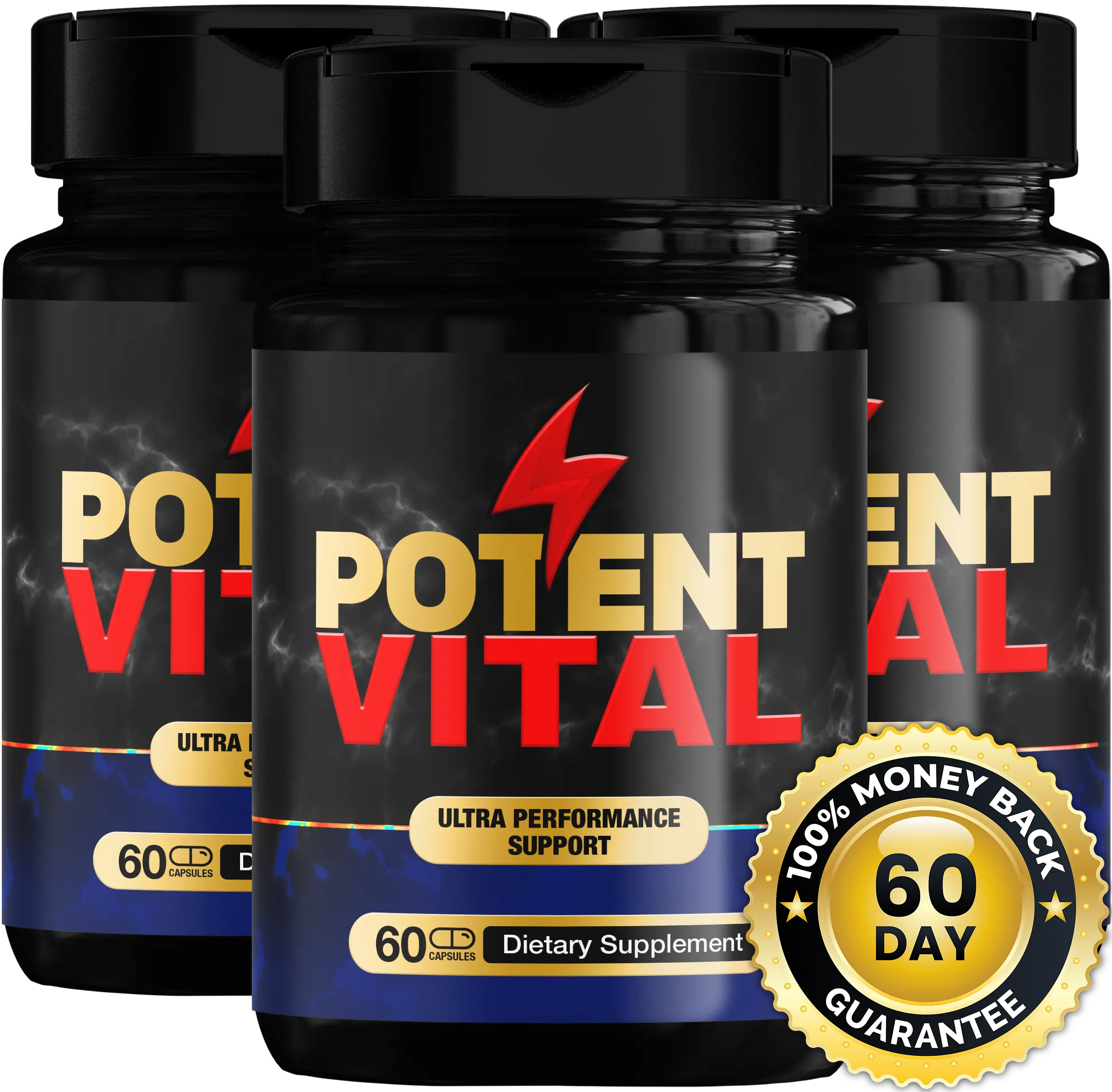 PotentVital nail supplement 3 bottle package 90 day supply